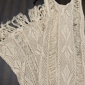 Primi large tan see through dress